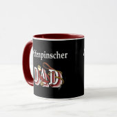 Affenpinshcer Vater Tasse (Vorderseite Links)