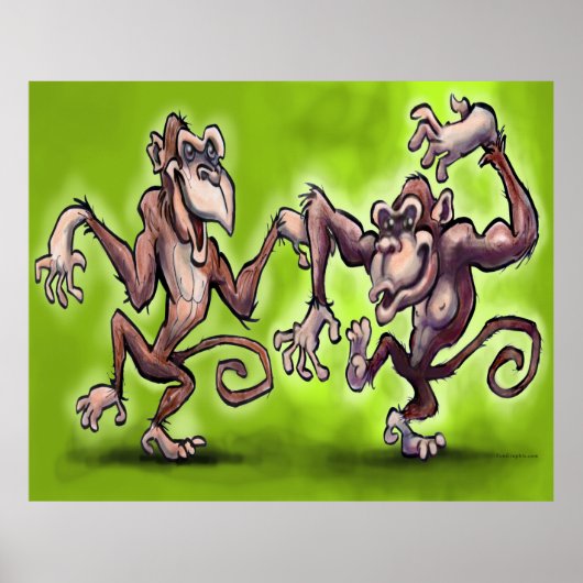 Affenplakat Poster (Vorne)