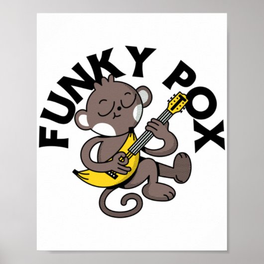 Affenpocken Funky Pocken Poster (Vorne)