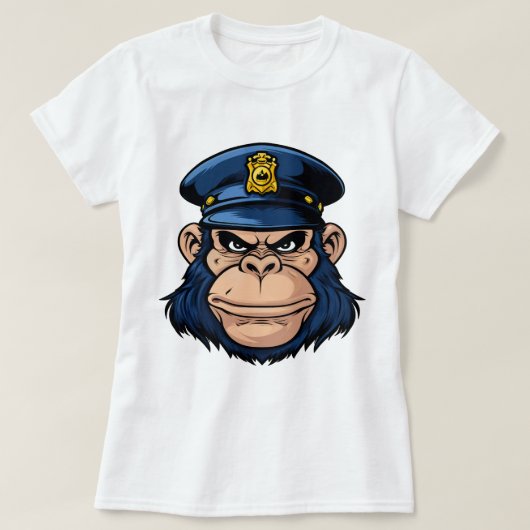 Affenpolizei Affe T-Shirt (Design vorne)