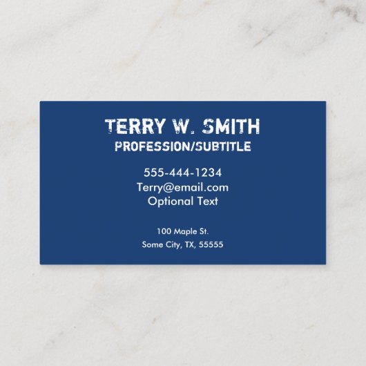 Affenpolizekarte Visitenkarte (Rückseite)