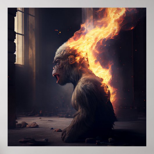 Affenposter Poster (Vorne)