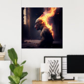 Affenposter Poster (Heimbüro)