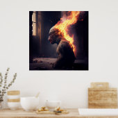 Affenposter Poster (Küche)