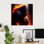 Affenposter Poster (Heimbüro)