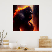 Affenposter Poster (Küche)