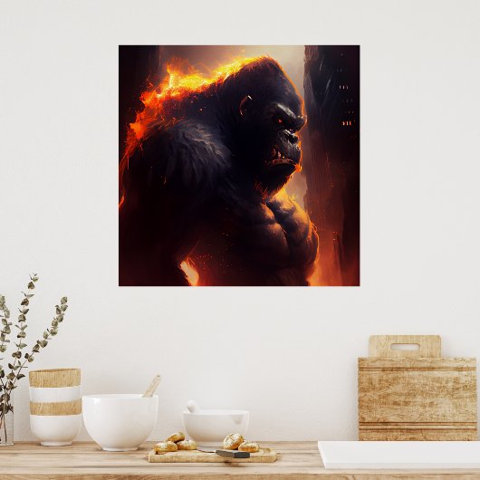 Affenposter Poster (Küche)