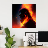 Affenposter Poster (Heimbüro)