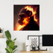 Affenposter Poster (Heimbüro)