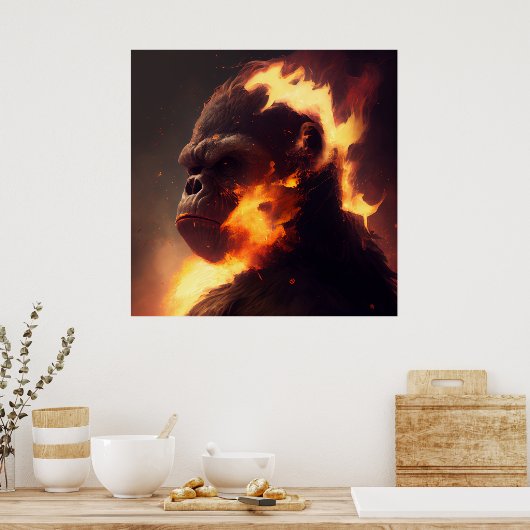 Affenposter Poster (Küche)