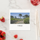 Affenrätselebäume nahe Vulkan in Chile Serviette (Beispiel)