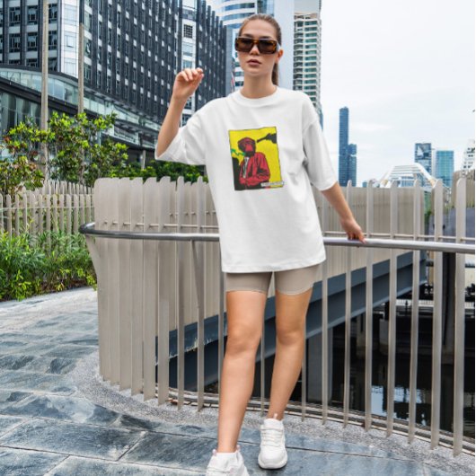 Affenrauchen tierisches Comic T-Shirt