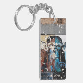 Affenrechteck (doppelseitig) Schlüsselanhänger (Vorderseite links)