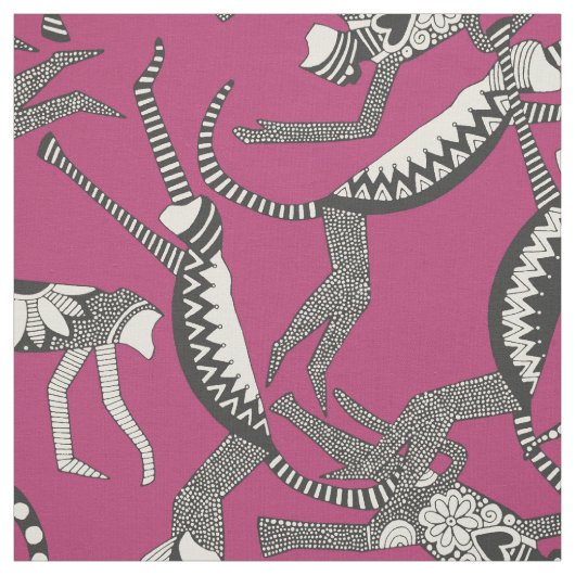 Affenrosa Stoff (Muster)