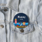 Affenrot und Marinemommy für die männliche Nautik Button (Beispiel)