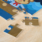 Affenroter und Marine Puzzle (Seite)