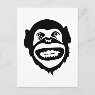 Affenschimpansenlächeln Postkarte