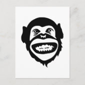 Affenschimpansenlächeln Postkarte (Vorderseite)