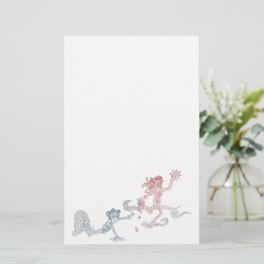 Affensonnenschnäpper Briefpapier (Stehend Vorderseite)