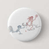 Affensonnenschnäpper Button (Vorderseite)