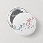 Affensonnenschnäpper Button (Vorne & Hinten)