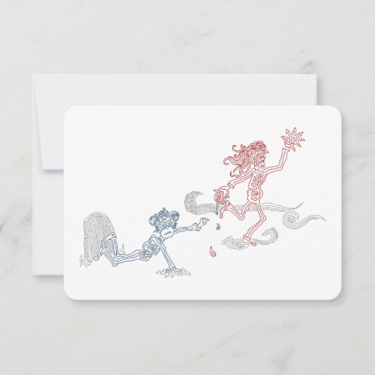 Affensonnenschnäpper Einladung (Vorderseite)