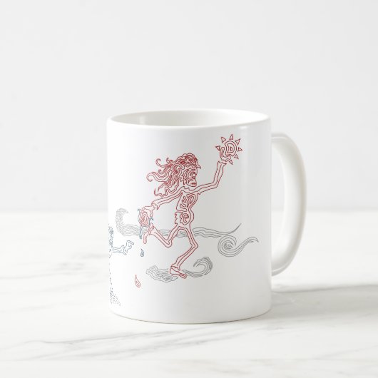 Affensonnenschnäpper Kaffeetasse (VorderseiteRechts)