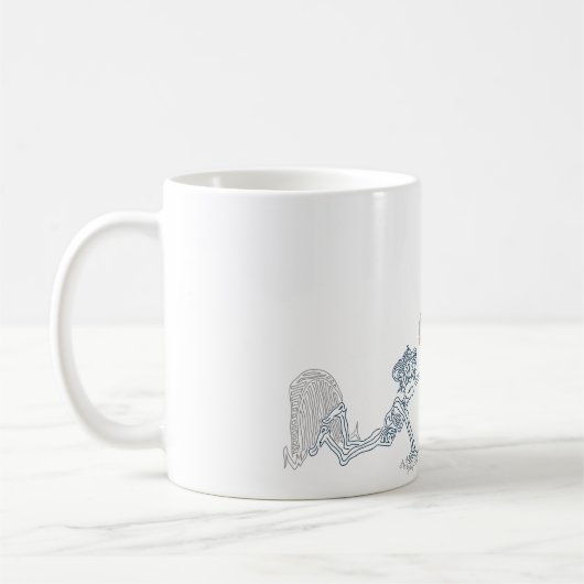 Affensonnenschnäpper Kaffeetasse (Links)