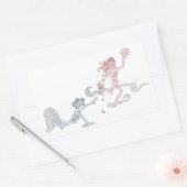 Affensonnenschnäpper Rechteckiger Aufkleber (Umschlag)