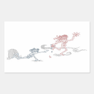 Affensonnenschnäpper Rechteckiger Aufkleber