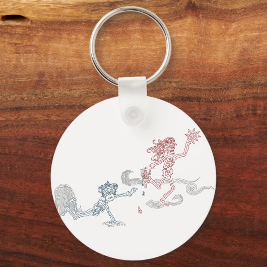 Affensonnenschnäpper Schlüsselanhänger (Vorderseite)