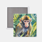 Affentier Magnet (Vorderseite/Rückseite)