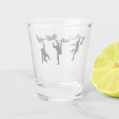 Affentruppe Schnapsglas (Rückseite)