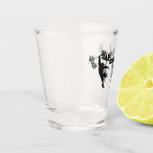 Affentruppe Schnapsglas (Links)