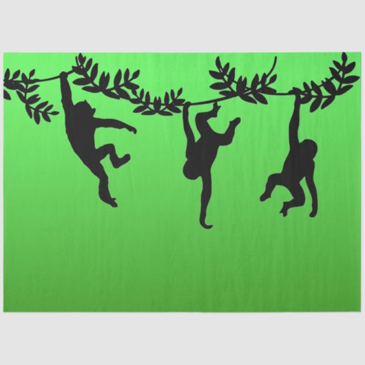 Affentruppe Seidenpapier (Vorderseite)