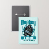 Affentyp, Code führt einen lustigen Vollstapelentw Button (Vorderseite/Rückseite)