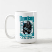 Affentyp, Code führt einen lustigen Vollstapelentw Kaffeetasse (Links)