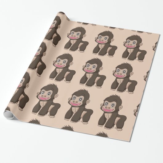 Affenverpackungspapier Geschenkpapier (Ungerollt)