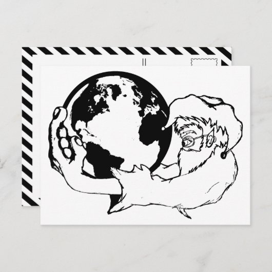 Affenvision Postkarte (Vorne/Hinten)