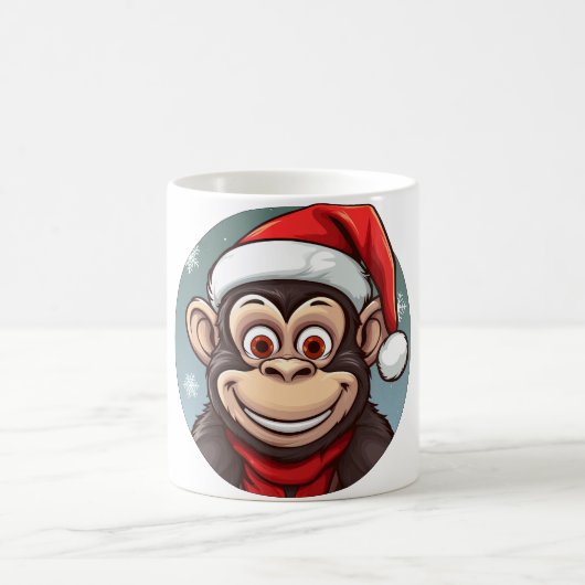 Affenweihnachten Kaffeetasse (Mittel)