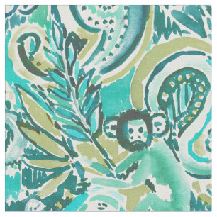 Affetrickster-Paisley-Jade-Aquarell-Muster Stoff