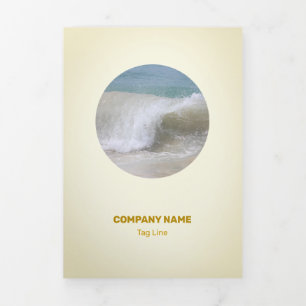 Affible Braun und Orangennebel Dreifach Gefaltete Karte