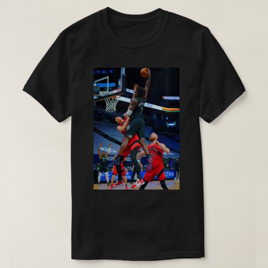 Affiche Anthony Edwards Dunk sur Yuta Watanabe T-Shirt (Design vorne)