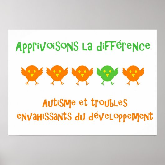 Affiche - Apprivoisons la différence Poster (Vorne)