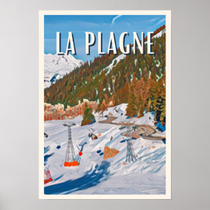Affiche La Plagne Station de ski  Poster
