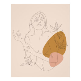 Affiche Line art minimaliste. Style Boho. Fotodruck
