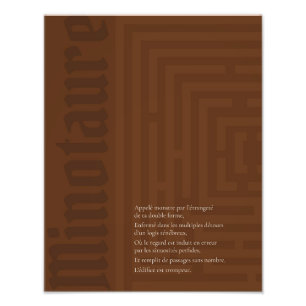 Affiche Minotaure Fotodruck