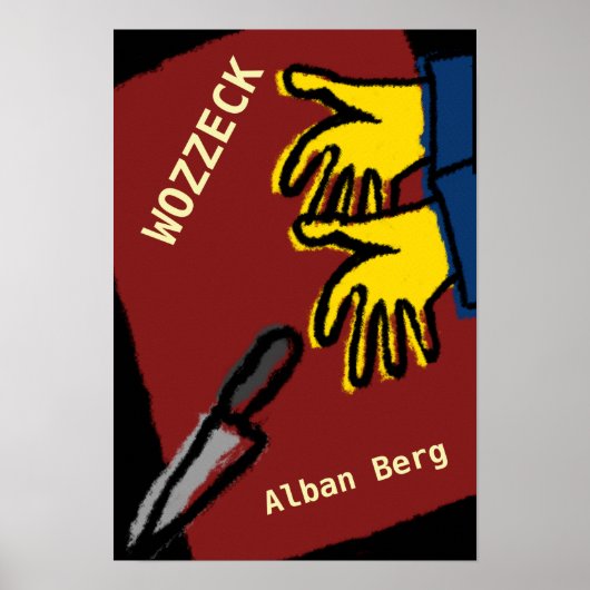 Affiche Opéra Wozzeck, Alban Berg Poster (Vorne)