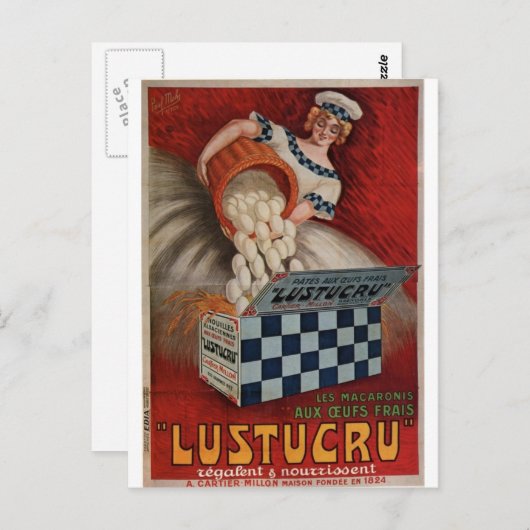 Affiches anciennes postkarte (Vorne/Hinten)