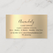 Affiliate Marketing Consulting Gold Black Marble Visitenkarte (Rückseite)